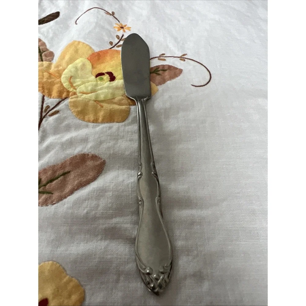 Simeon L & George H Rogers Stainless Butter Knife Spreader